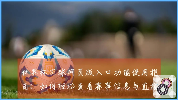 世界杯买球网页版入口功能使用指南：如何轻松查看赛事信息与直播体验